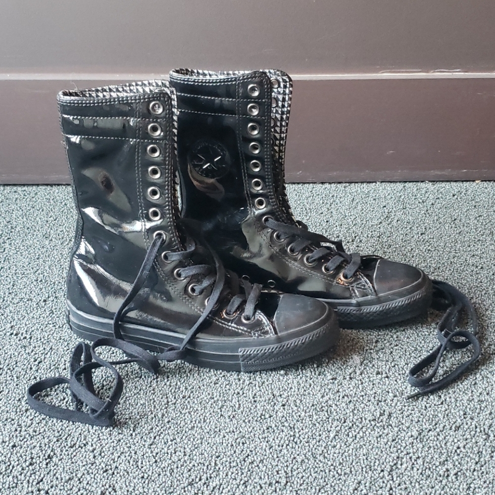 Women's Converse PVC Glitter Ankle Boots Size 6.5